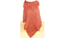 Matilda Fringed Collar Knitted Colombian Poncho