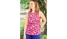Hand Print Batik Boardwalk Blouse