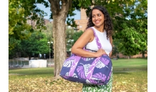 Hand print Batik Weekend Large Bag